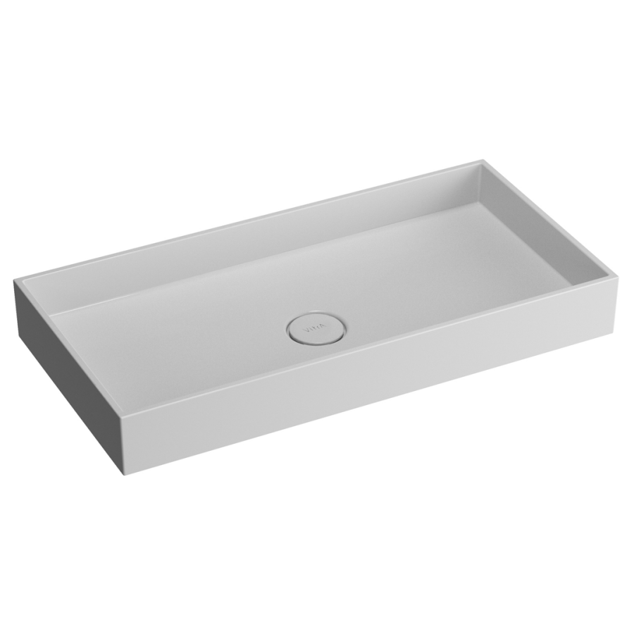 Vitra M58000001000 Dikdörtgen Çanak Lavabo, Beyaz ,80 cm