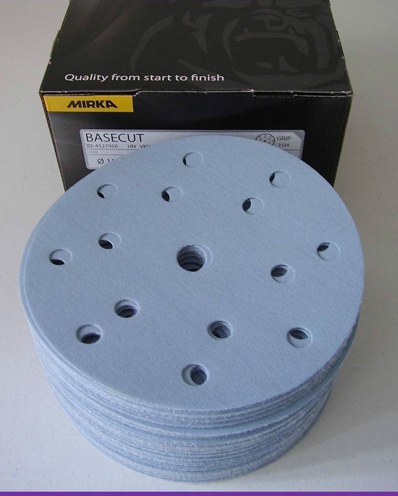 Orbital Zımpara BaseCut 150mm 15D P40-P800 Kum 100'lü Paket P400