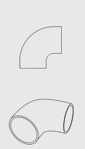 Halyard Esnek 90 derece siyah EPDM dirsek 120°C maks