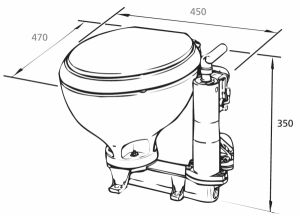 Raske RM69 standart manuel tuvalet