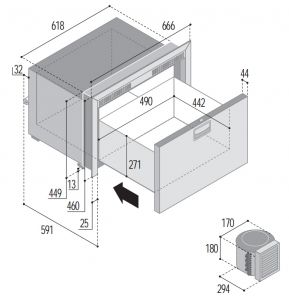 Buzdolabı. Model DW70 OCX2 RFX