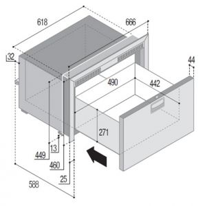 Vitrifrigo derin dondurucu. DW70 BTX.
