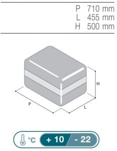 Vitrifrigo Portatif Buzdolabı-Dondurucu. Model VF45P
