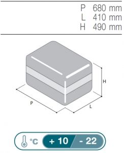 Vitrifrigo Portatif Buzdolabı-Dondurucu. Model VF55P