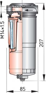 Vetus WS180 su ayırıcı/yakıt filtresi