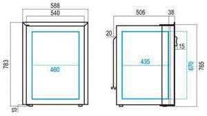 Buzdolabı. Model C130LX. Paslanmaz çelik kapaklı.