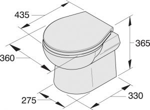 Vetus elektrikli tuvalet