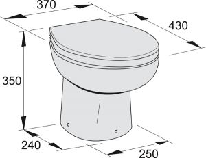 Vetus eletrikli tuvalet