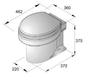 Vetus elektrikli tuvalet