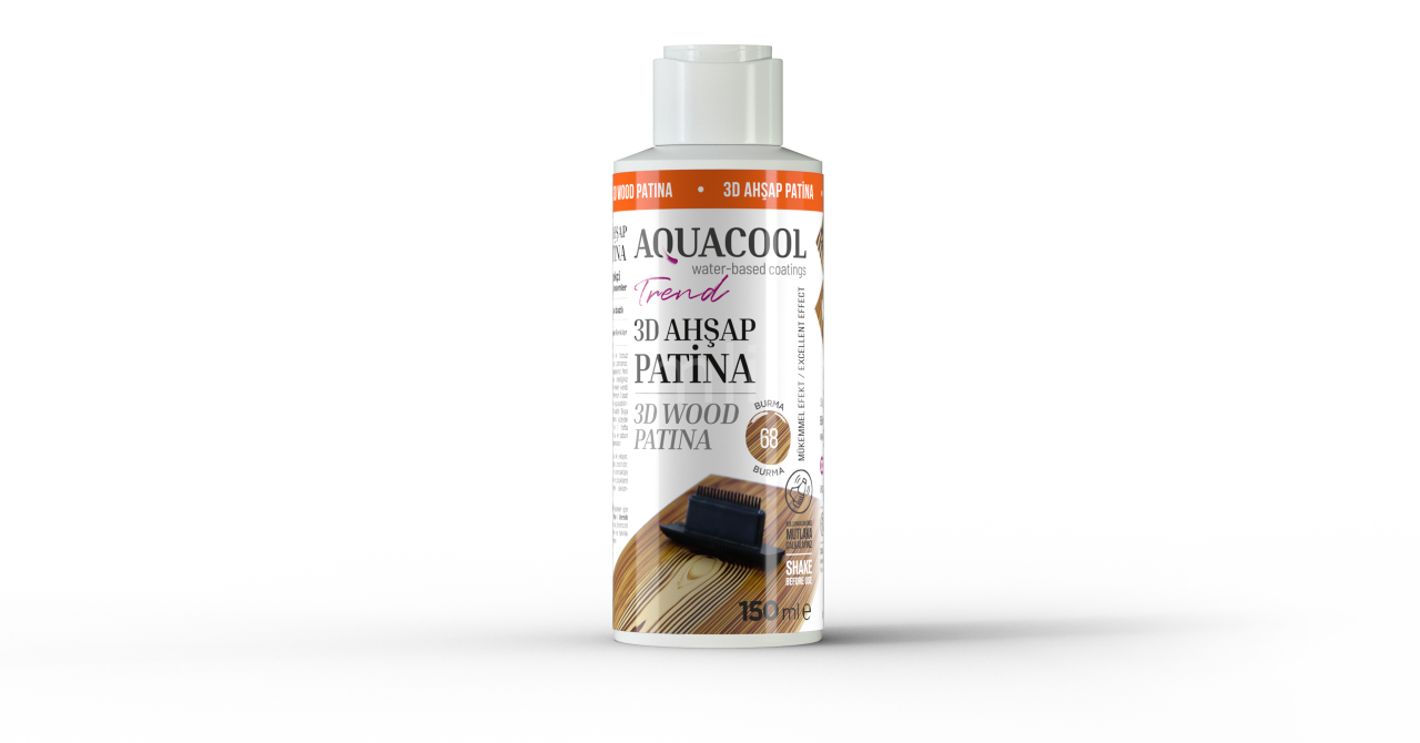 Aquacool Trend 3D Ahşap Patina Burma 68 120 ml