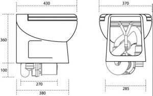 ArticPlus Kısa Tuvalet 12V