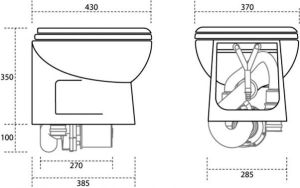 Planus Elite Kısa Tuvalet 24V