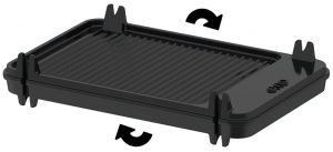 Eno Tribu çevrilebilir tepsili gazlı gömme ızgara