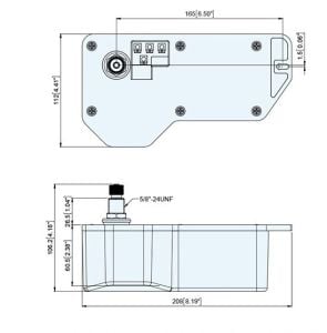 Silecek Motoru 25mm 12V Muhafazalı