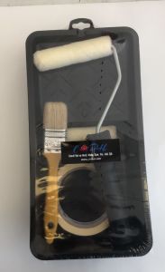 Aquacool 500 ml Mermer Efekt Tezgah Boyama Seti Akrilik Boya Katalizör Kadife Rulo Boyacı Tavası