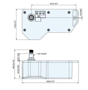 Silecek Motoru 25mm 24V Muhafazalı
