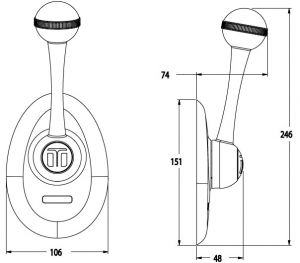 SeaStar CH2800/2850 kumanda kolu