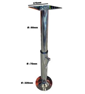 Masa Ve Koltuk Ayağı 2 Kademeli Krom 53-90 CM