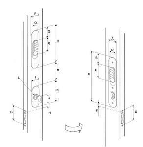 Mobella sürgü kapı kilidi