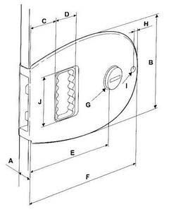 Mobella sürgü kapı kilidi