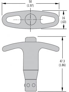 Southco T Tutamaklı anahtar