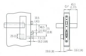 Mobella McCoy Star Square kapı kilidi