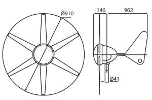 Rutland 913 rüzgar jeneratörü