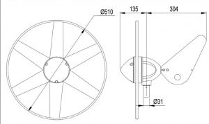 Rutland 504 e-Furl rüzgar jeneratörü