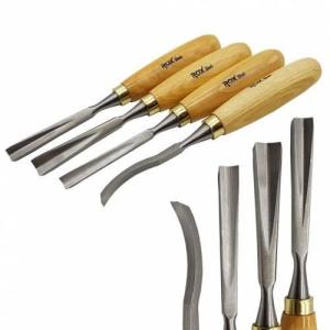 ROX Wood Ahşap Oyma Iskarpela Seti 4 Parça Ahşap Kutulu