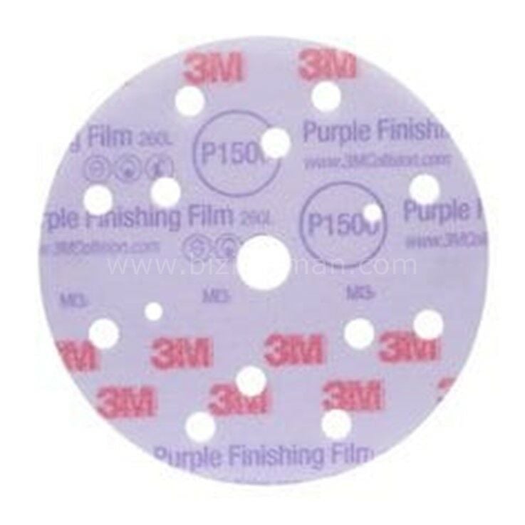 260L+ Hookit 15 Delikli Disk Zımpara 150mm 50'li Paket