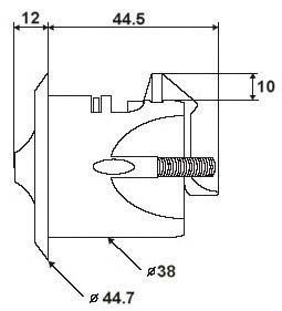 Southco Marine çekmece/dolap kulbu