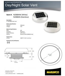 Nicro Day&Night Solar havalandırma