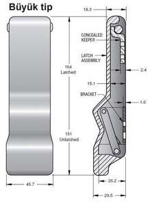 Southco Marine C7 gergili kilit