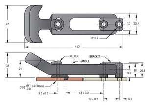 Southco Marine F7 gergili kilit