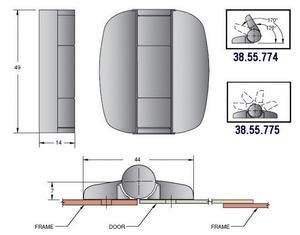 Southco Marine G6 konumlandırma menteşeleri