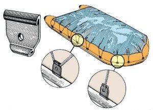 Şişme bot brandası için kanca