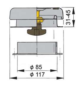 Vetus mantar tip havalandırmalar