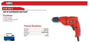 Darbesiz Matkap ATM 400R