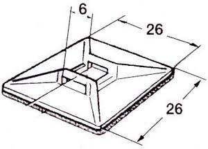 Kendinden yapışkanlı sabitleme parçası