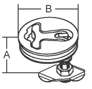 Gömme Kulp Kilitsiz 80mm