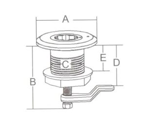 Gömme Kulp Kilitli 60mm