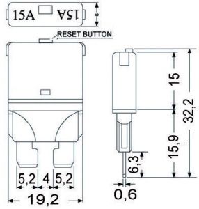 Resetlenebilir ATO/ATC tip sigorta