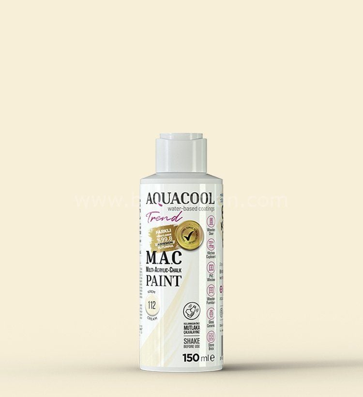 Trend M.A.C Su Bazlı Krem 112 Lake Boya 150 ml