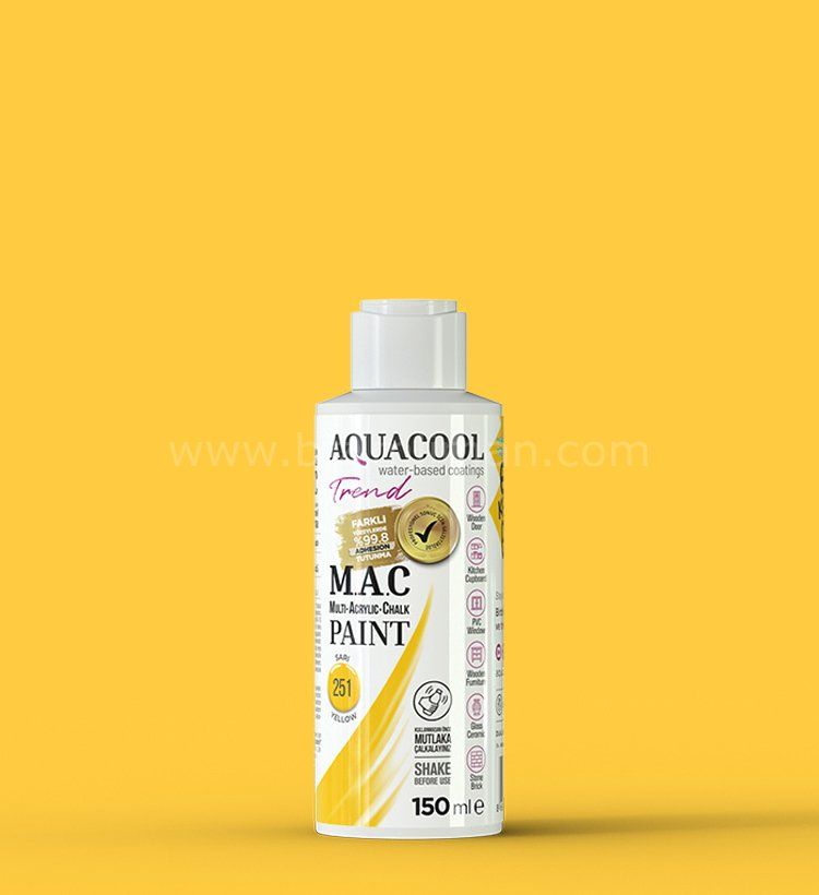 Trend M.A.C Su Bazlı Sarı 251 Lake Boya 150 ml