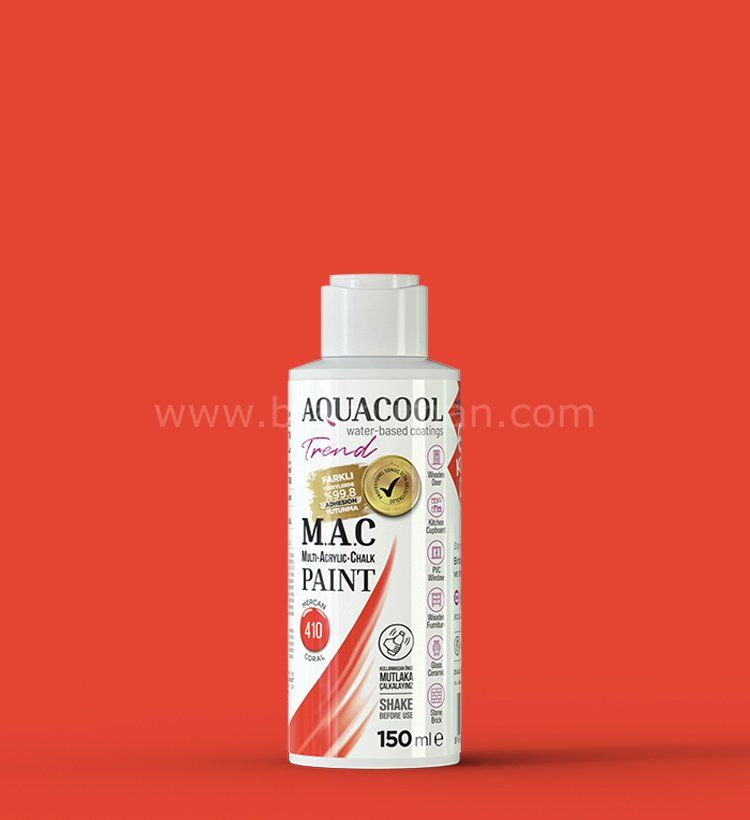 Trend M.A.C Su Bazlı Mercan 410 Lake Boya 150 ml