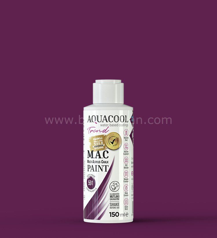Trend M.A.C Su Bazlı Koyu Mor 591 Lake Boya 150 ml