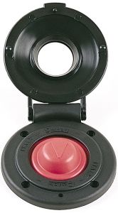 Güverte ayak şalteri. Siyah