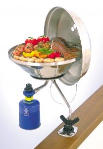 Magma Marine Kettle® gazlı ocak/mangal kombinasyonu
