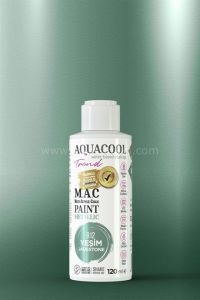 Trend M.A.C Su Bazlı Akrilik Vernikli Lake Metalik 912 Yeşil Boya 120 ml