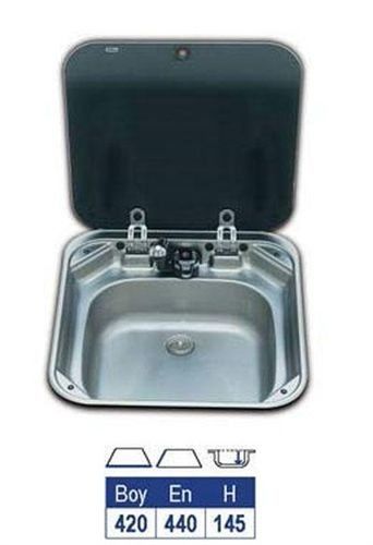 Krom Kapaklı Lavabo 8006
